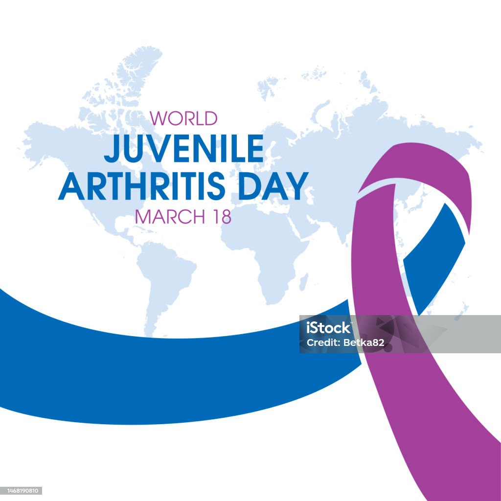 World Juvenile Arthritis Day Vector Illustration Stock Illustration