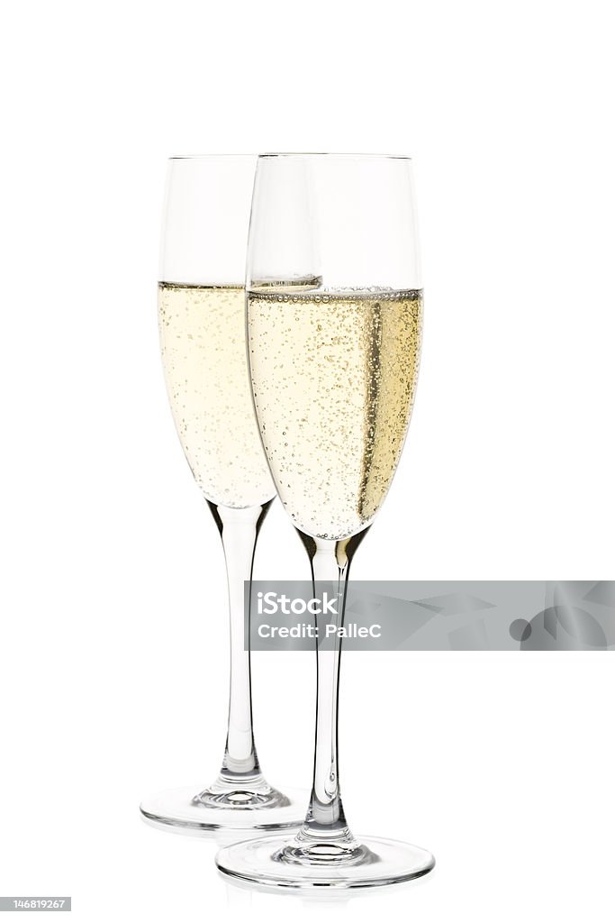 Два бокала шампанского - Стоковые фото Алкоголь - напиток роялти-фри