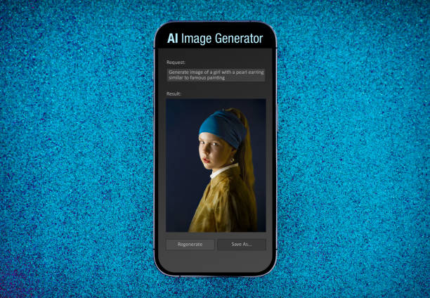 Concept of generating photo-realistic image by AI (Artificial Intelligence) software
