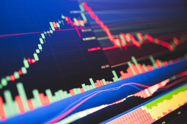 istock Financial Investment using computer checking price and chart commodity and bitcoin protect risk from inflation 1468194557