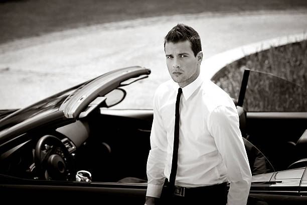 istock Attractive Businessman with Car 146819767