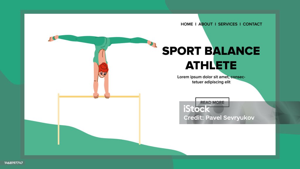 Balance Inathletes Sport Balance Athlete Vector Stock Illustration - Download Image Now ...