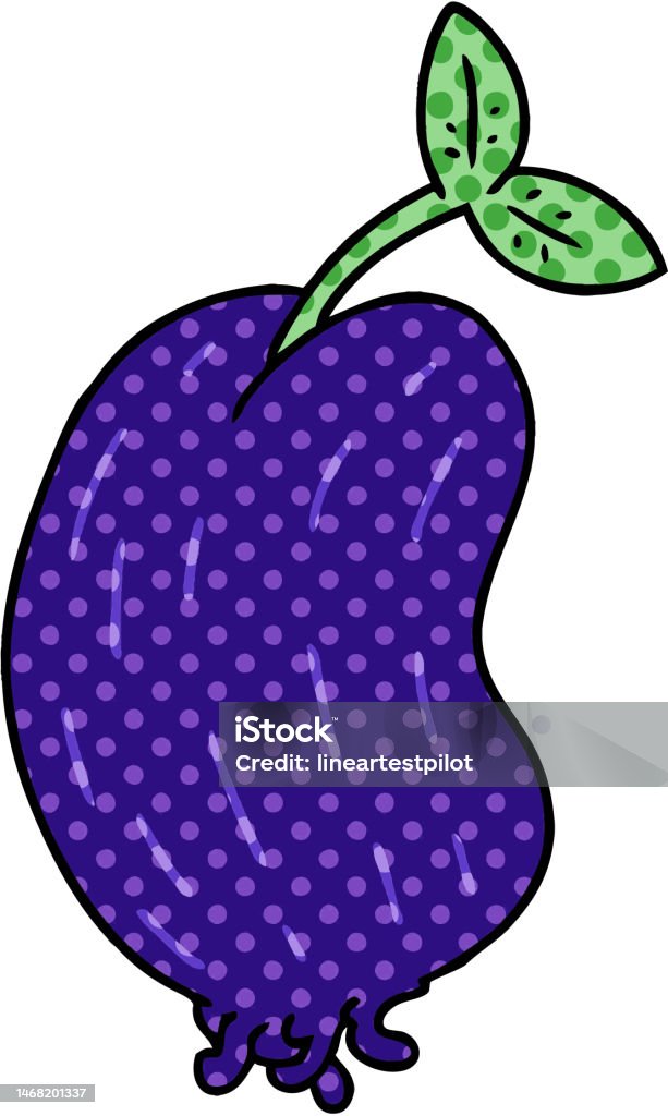 Freehand Drawn Cartoon Of A Sprouting Bean Stock Illustration Freehand Drawn Cartoon Of A Sprouting Bean Stock Illustration
