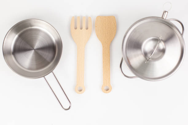 istock a metal pan with a wooden spatula for cooking 1468202345