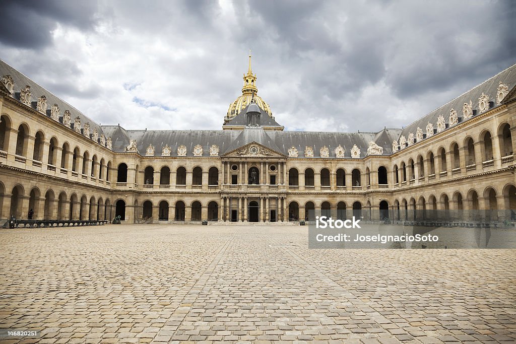 Grande colunata de Les Invalides complexo, Paris - Royalty-free Paris - França Foto de stock