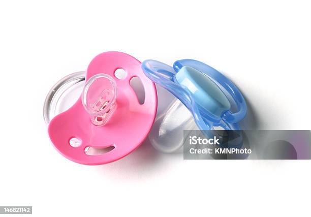 Pacifiers Stock Photo - Download Image Now - Pacifier, White Background, Baby Goods