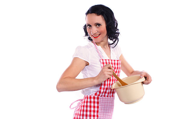 istock Young woman working in the kitchen 146821492