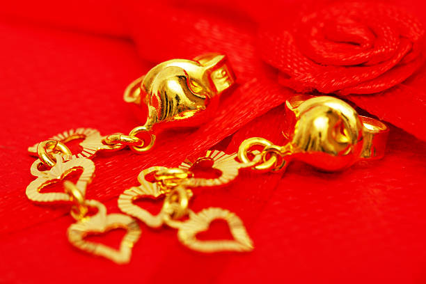 istock Earring and The Red Rose Ribbon 146821737