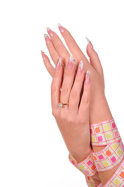 istock Beautiful manicure on female hands 146822005