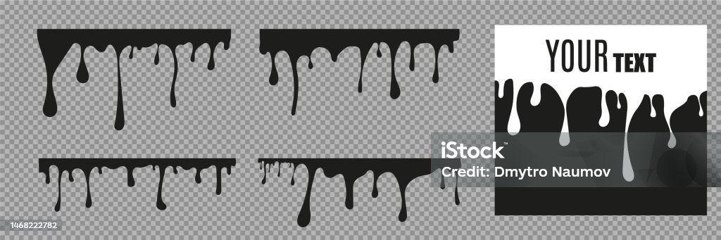 Vectored Drips Vector Dripping Paintpaint Drips Backgroundpaint Dripping Abstract ...