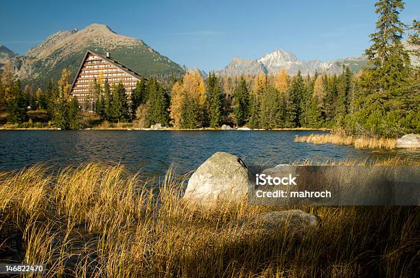 O Lago Strbske Plesocity In Slovakia - Fotografias de stock e mais imagens de Ajardinado - Ajardinado, Ao Ar Livre, Cadeia de Montanhas