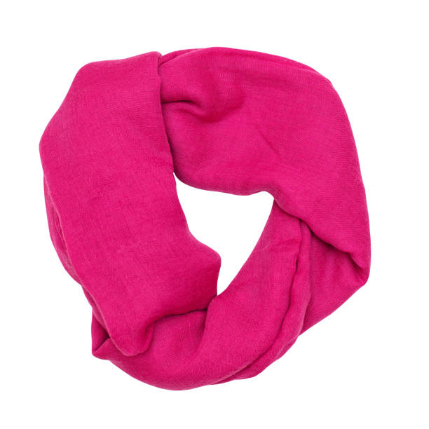 istock Women's scarf isolated on white. Stylish accessory 1468225305
