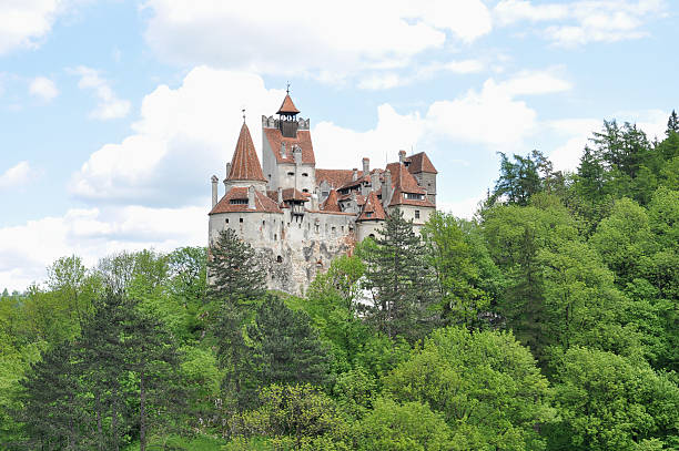 istock Dracula's Bran Castle in spring season . 146823082