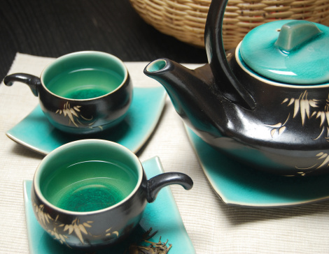 green tea set