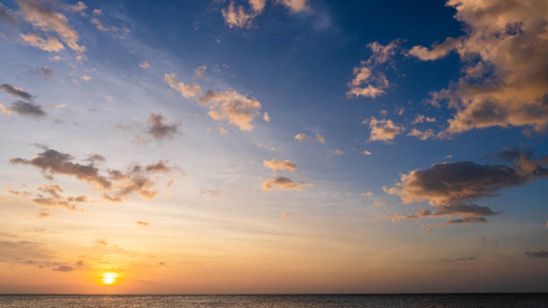 istock Sunset horizon over sea in the evening 1468239495