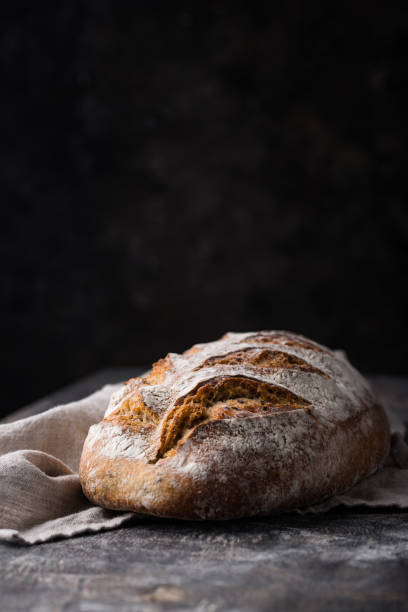 istock Fresh homemade bread with a crispy crust 1468241210