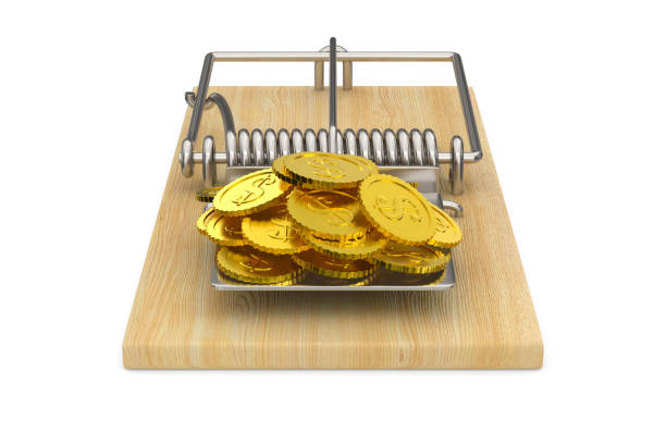 istock mousetrap and money on white background. Isolated 3d illustration 1468241410