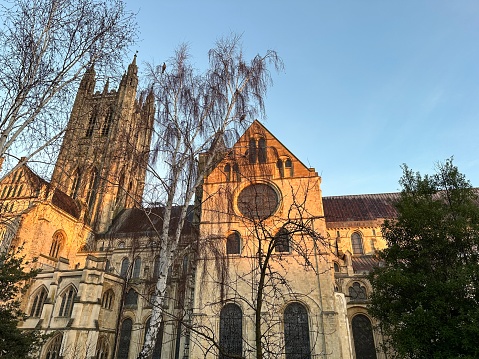 Canterbury cathedral at sunrise