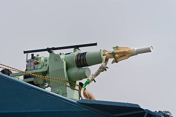 The front turret gun on an A10 Warthog gunship.