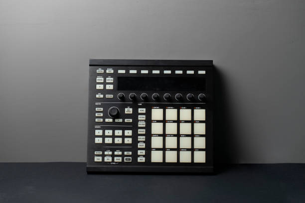 istock music instrument, black beat machine controller, audio equipment 1468248504