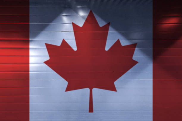 istock graffiti of national flag of canada painted on the rusty wall 1468250021