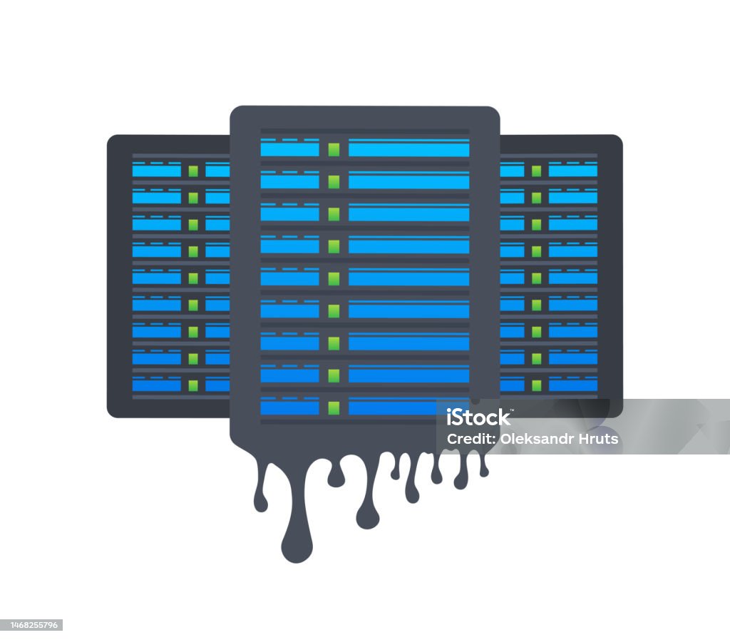 Data Leaks Cloud Hacking Data Hack Problem Vector Stock Illustration ...