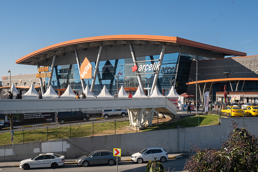 Istanbul,Turkey- February 21 ,2023:Koçtaş Shopping Mall in Yenibosna District.