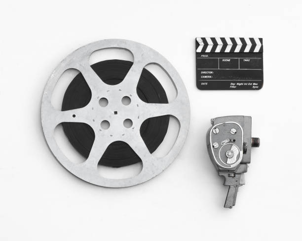 istock old film reel and clapperboard 1468261668