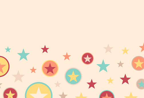 Modern star shapes western USA abstract background pattern design.