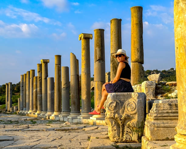 istock Woman in Patara Ancient City 1468265339