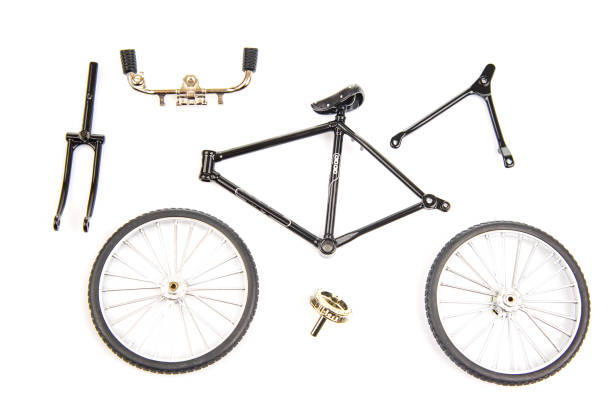 istock prefabricated parts of a bicycle model on a white background 1468266016