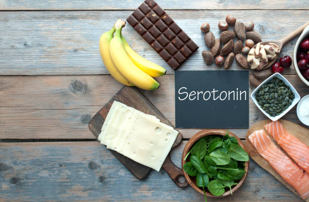 istock Serotonin foods concept 1468273015