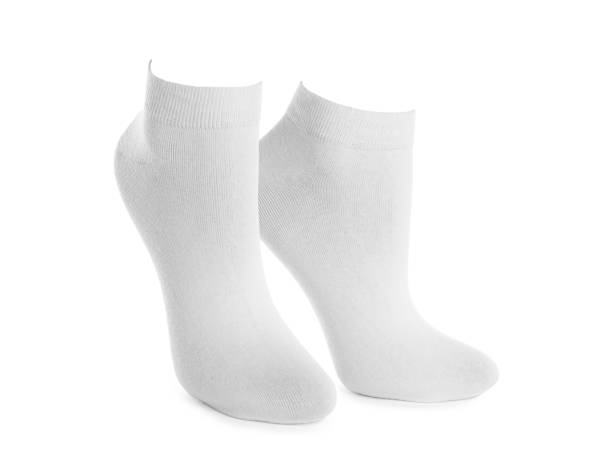 istock Pair of new socks isolated on white 1468273317