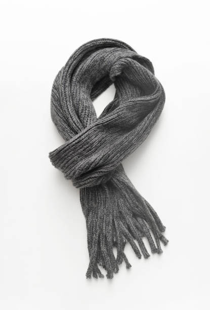 Scarf Closeup of an acrylic scarf on a white background. scarf stock pictures, royalty-free photos & images
