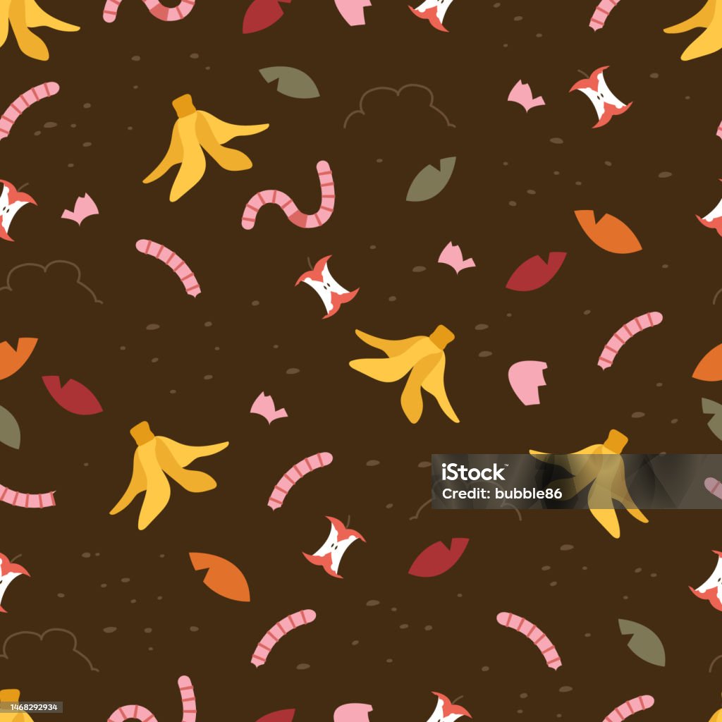 Compost Pattern Vector Compost Seamless Pattern Stock Illustration - Download Image Now ...