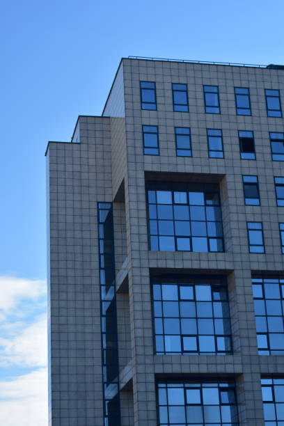 istock Brutalist architecture buildings on a sunny day 1468293126