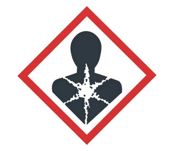 Vector illustration of Health hazard pictogram