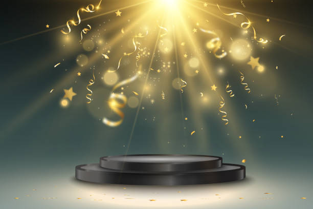 istock Vector illustration for award winners. Pedestal or platform for honoring prize winners. 1468296510