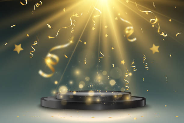 istock Vector illustration for award winners. Pedestal or platform for honoring prize winners. 1468296574