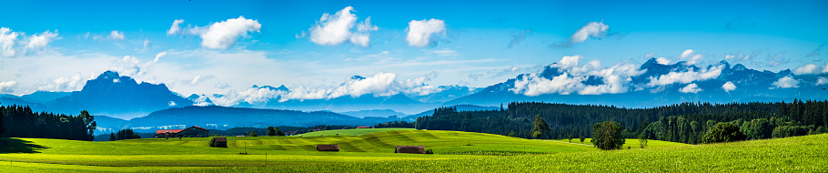 landscape near Garmisch-Partenkirchen - Zugspitze mountain - bavaria