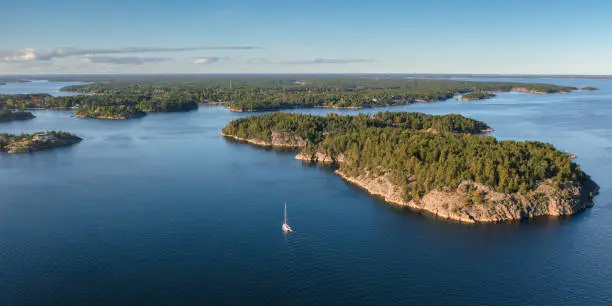 Photo of Sailboat in the Stockholm archipelago