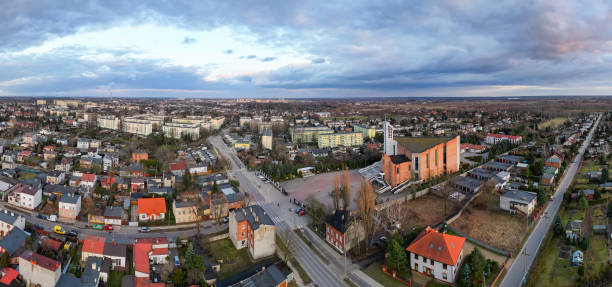 istock View at Pabianice city from a drone 1468311634