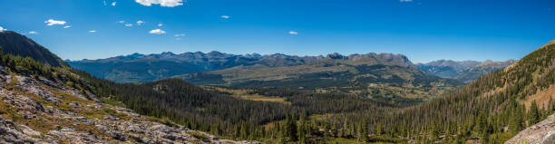 istock panorama of mountain range with clear summer skies 1468317634
