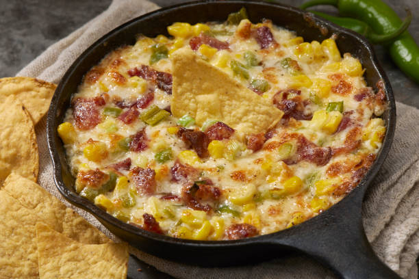 istock Spicy Korean Corn Cheese Dip with Bacon 1468319347