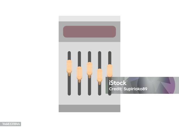 Control Panel Simple Flat Illustration Stock Illustration - Download ...