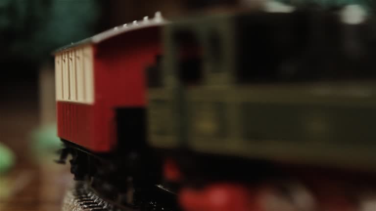 Model Train, Model Railway, Toy Train, Miniature Train. Close Up.