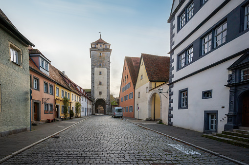 Spitaltor Gate and Spitalturm Tower - Rothenburg ob der Tauber, Bavaria, Germany