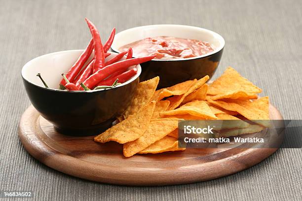 Tortilla Chips Stock Photo - Download Image Now - Appetizer, Bowl, Chili Pepper