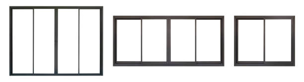 istock black metallic door frame set isolated on white background 1468346343