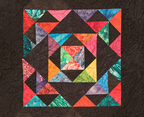 istock Homemade Quilt with Bright colors 146834814